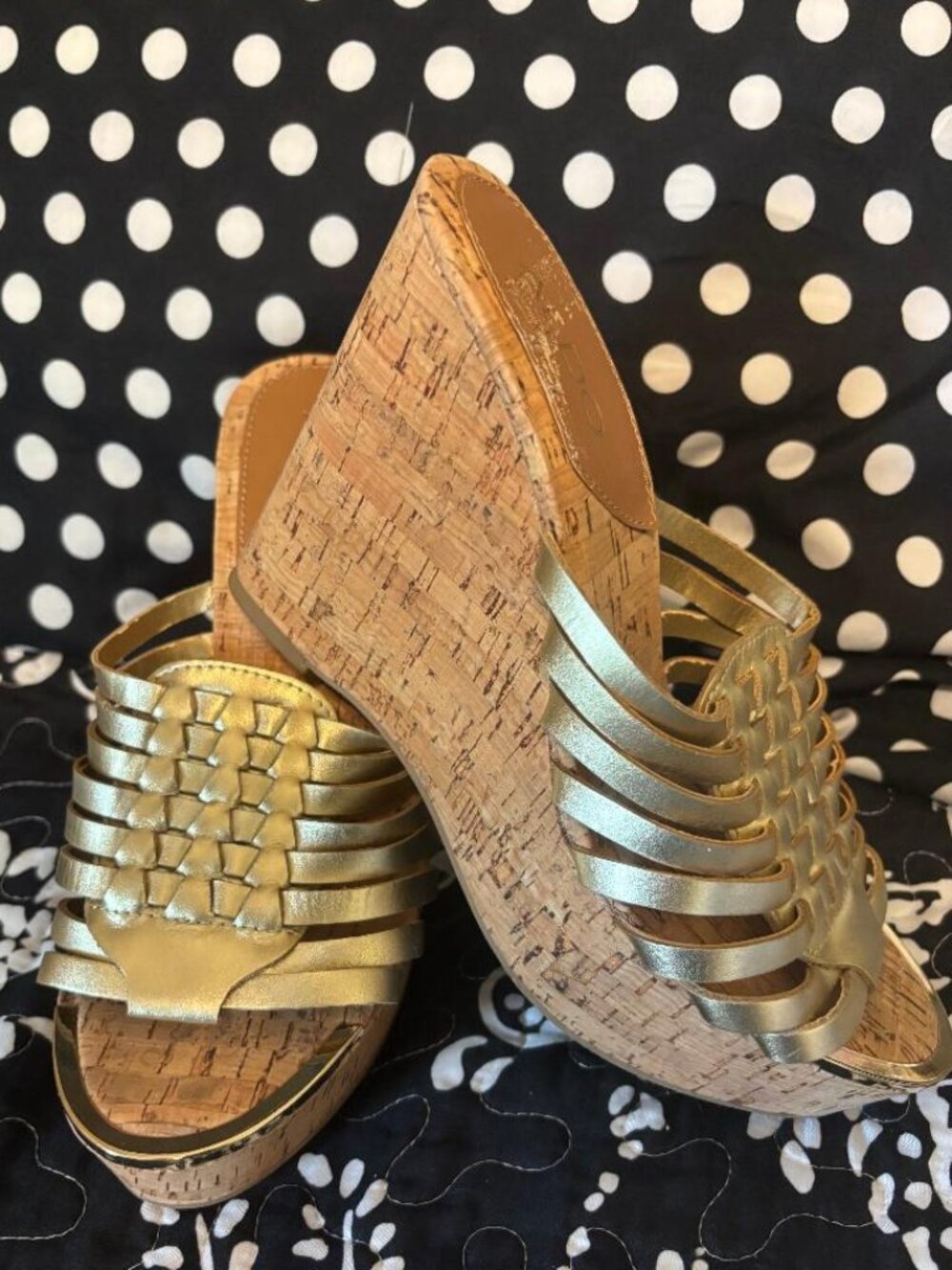 Aldo Braudia Golden Shoes